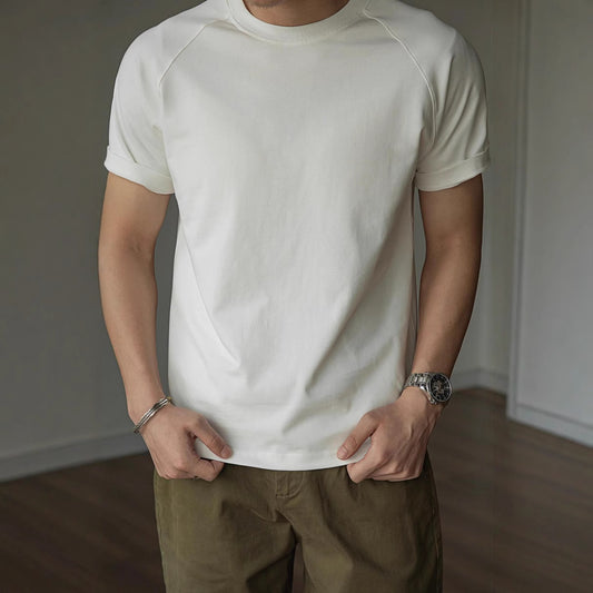 Brett – T-shirt rond en coton épais