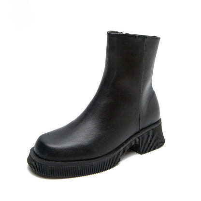 Vanessa – Bottines à Bout Rond en Vegan
