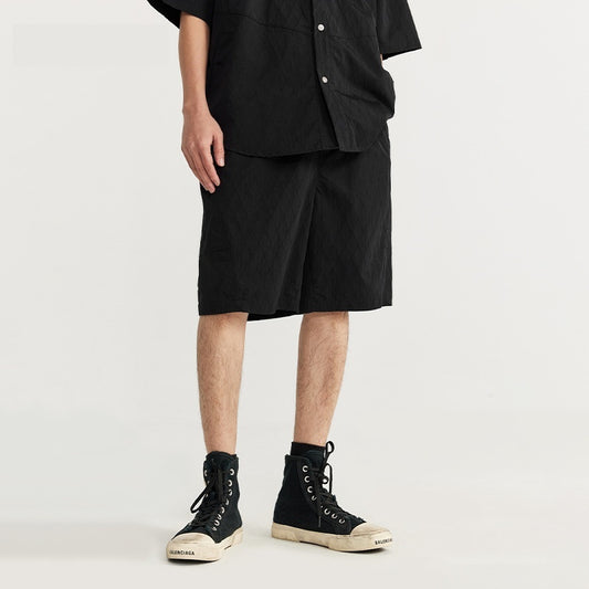 Peter – Pantalons Amples à Carreaux Jacquard