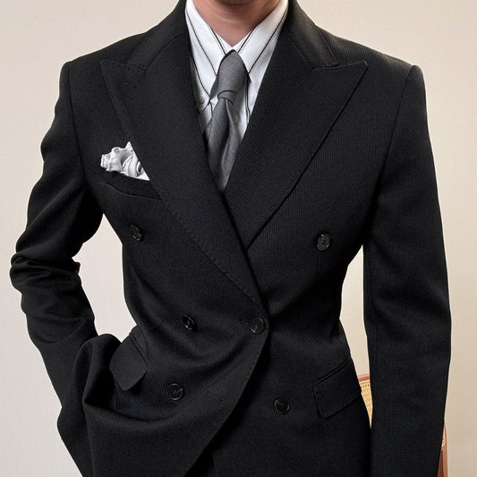 Gabriel – Costume à Col Double Boutonnage