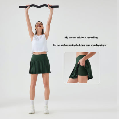 Alice – Jupe-Short de Sport à Trois Points Anti-Exposition Double Couche