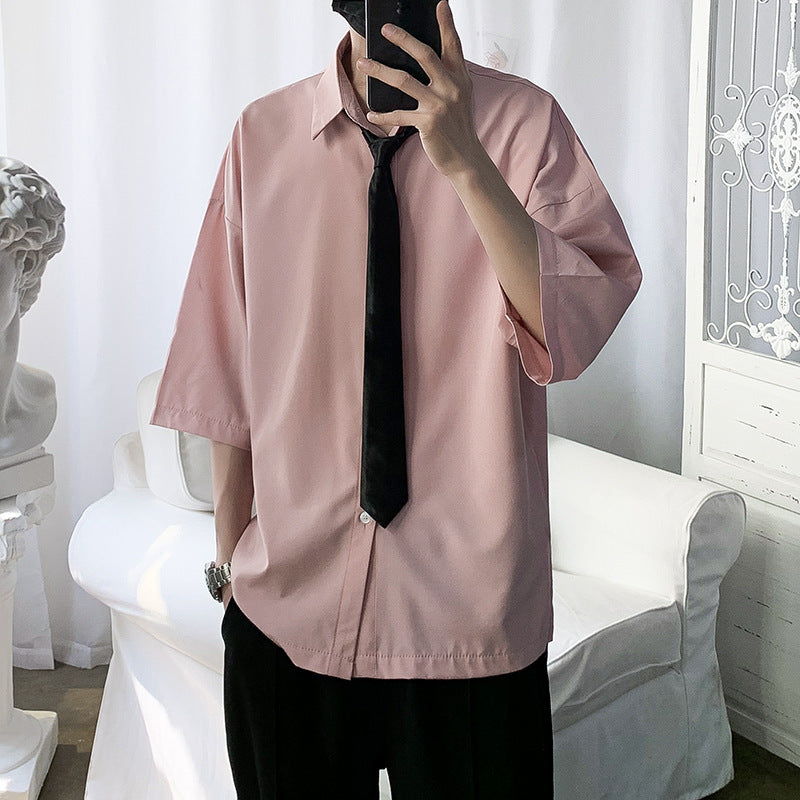 Katie – Chemise en Soie de Glace Port Style Décontracté