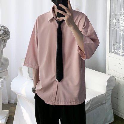 Katie – Chemise en Soie de Glace Port Style Décontracté
