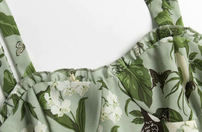 Rebecca – Robe Midi à Volants Personnalisée