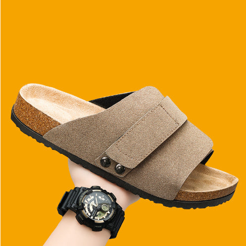 Jude – Sandales à Double Boucle en Similicuir Suède