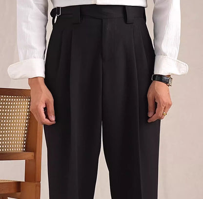 Frank – Pantalon Classique à Chevrons