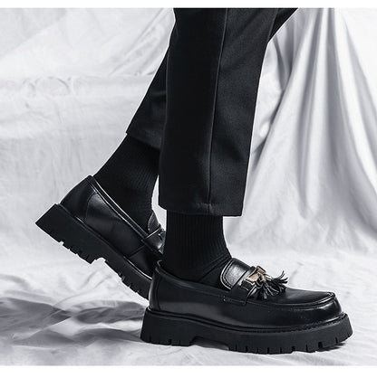 Trevor – Chaussures Style Britannique en Cuir Vegan Noir