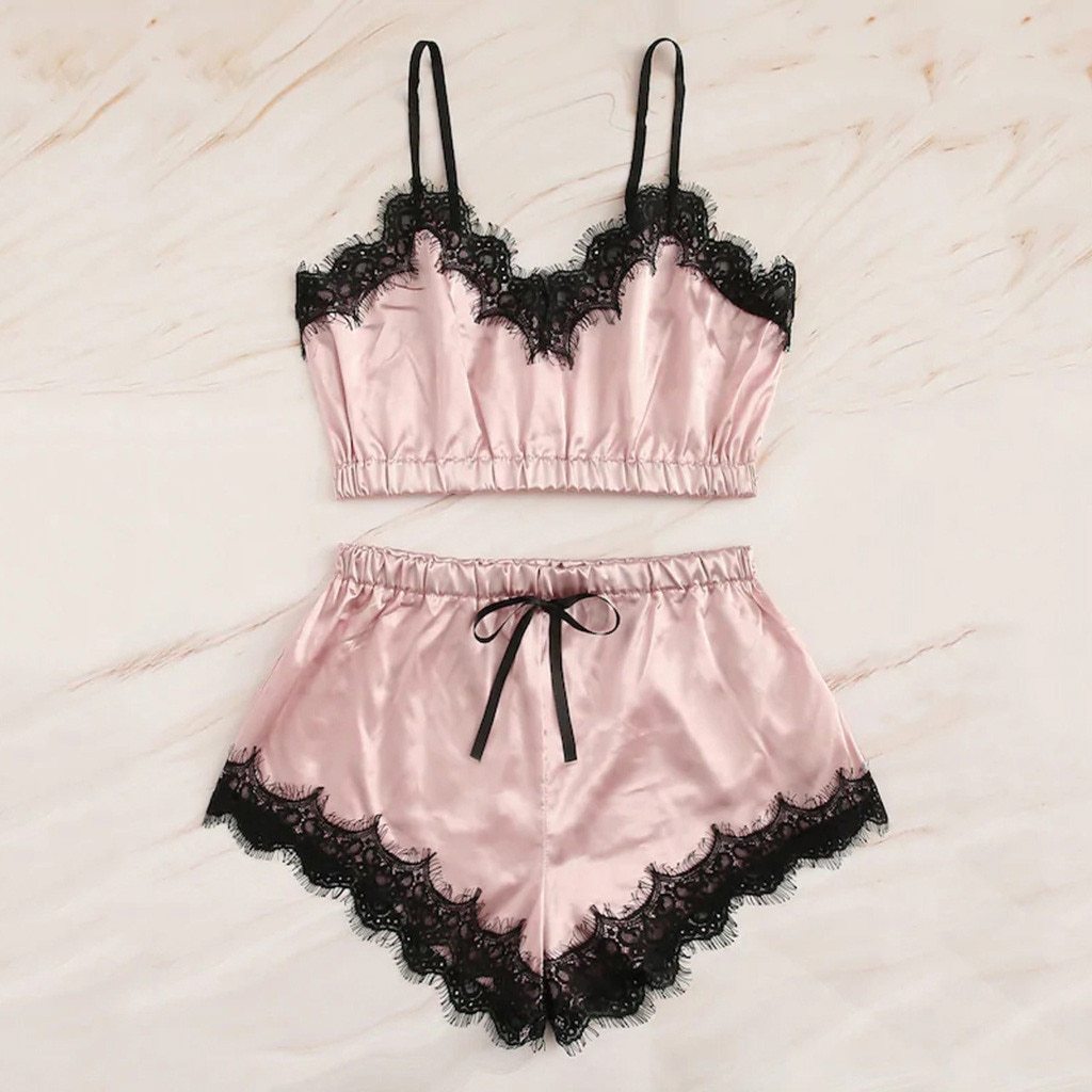 Rose – Ensemble de Lingerie Sexy sans Manches