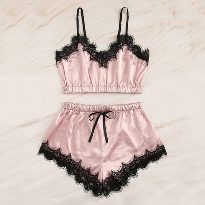 Rose – Ensemble de Lingerie Sexy sans Manches