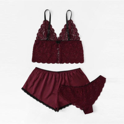 Natasha – Ensemble de Lingerie en Satin avec Dentelle