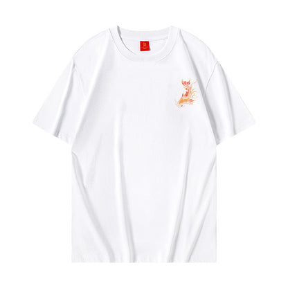 Nathan – T-shirt à col rond et manches courtes avec motif Koi