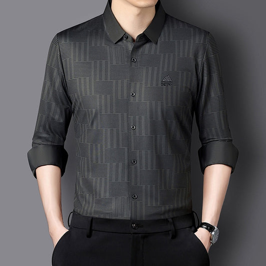 Stewart – Chemise décontractée à manches longues pour homme