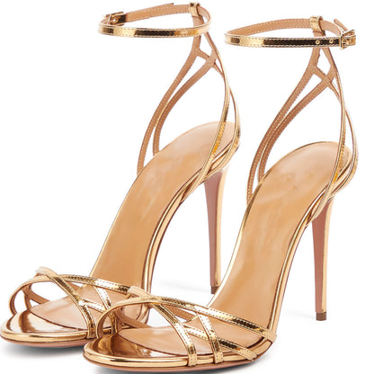 Gillian – Sandales à Talons Aiguilles Rondes Grande Taille
