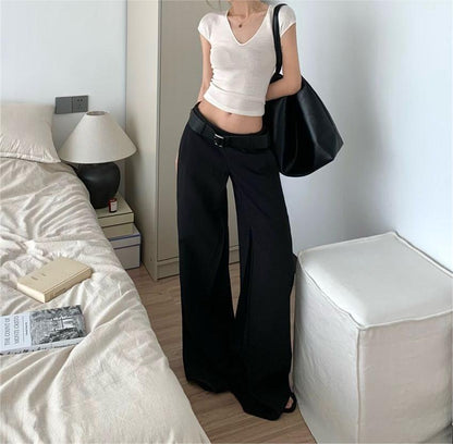 Sophia – Pantalon Costume Taille Basse Femme