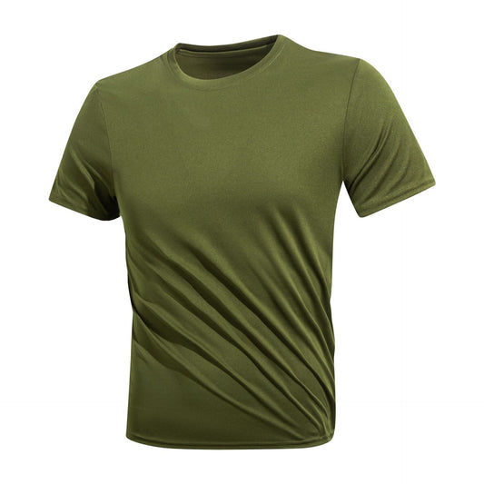 Hugh – T-shirt en soie glacée pour hommes, séchage rapide