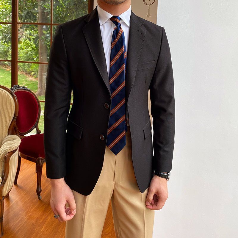 Laurence – Veste de costume à double boutonnage décontractée pour homme