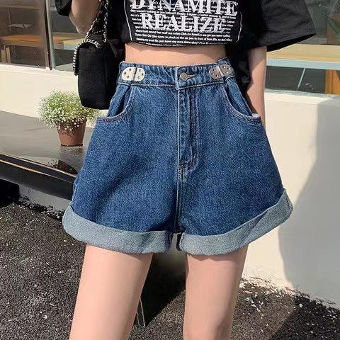 Diana – Shorts en Denim Rétro Larges et Fins