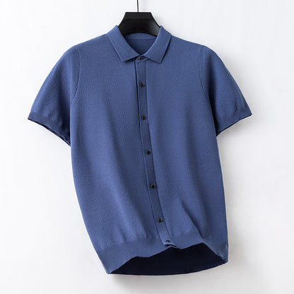 Nicholas – Cardigan d'été à manches courtes pour hommes