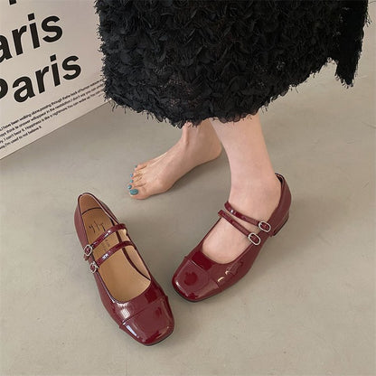Jean – Chaussures à Talon Carré avec Boucle