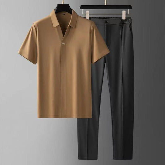 Gareth – Ensemble Chemise Ultra-Fine en Soie Glacée