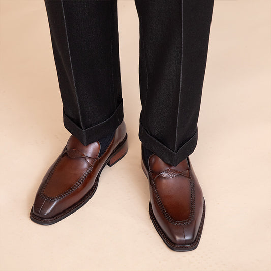 Nigel – Chaussures en cuir vegan polyvalentes pour le printemps et l'automne