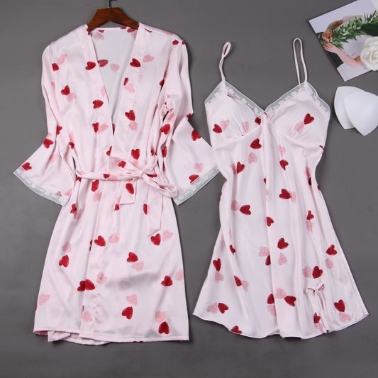 Lydia – Robe de Nuit en Dentelle et Soie