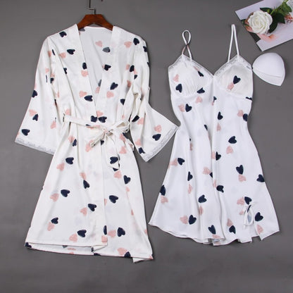 Lydia – Robe de Nuit en Dentelle et Soie
