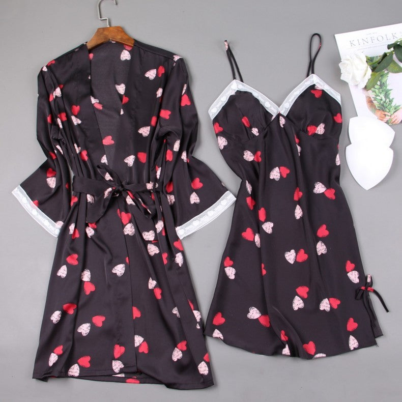 Lydia – Robe de Nuit en Dentelle et Soie