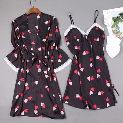 Lydia – Robe de Nuit en Dentelle et Soie