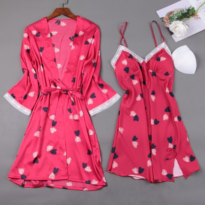 Lydia – Robe de Nuit en Dentelle et Soie