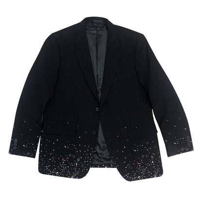 Christopher – Costume décontracté à pois d'encre