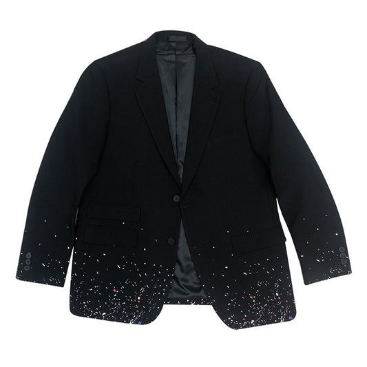 Christopher – Costume décontracté à pois d'encre