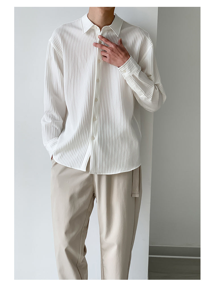 Mick – Chemise Décontractée Légère à Manches Longues