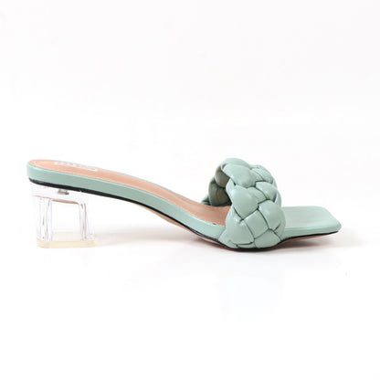 Amelia – Sandales à Talon Moyen et Couleur Unie Grande Taille