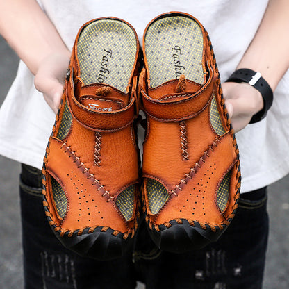 Leon – Chaussons Respirants en Grande Taille pour Hommes