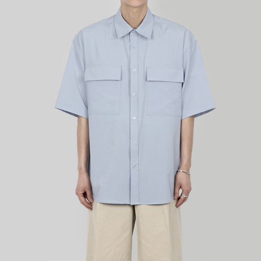 Mark – Chemise Décontractée à Manches Courtes Tendance Coréenne pour Hommes
