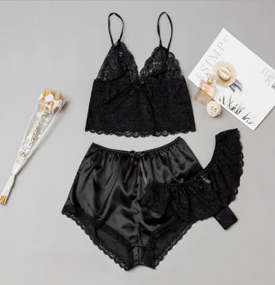 Natasha – Ensemble de Lingerie en Satin avec Dentelle