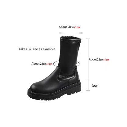 Holly – Bottes Hautes à Semelle Épaisse pour Femmes