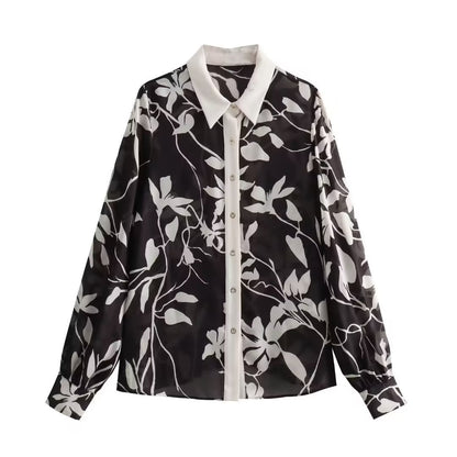 Alison – Robe chemise à imprimé floral pour femme