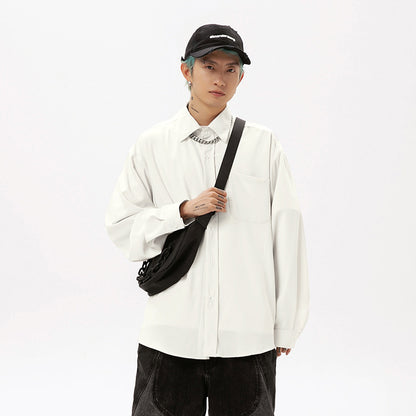 Steve – Chemise Style Japonais à Manches Longues