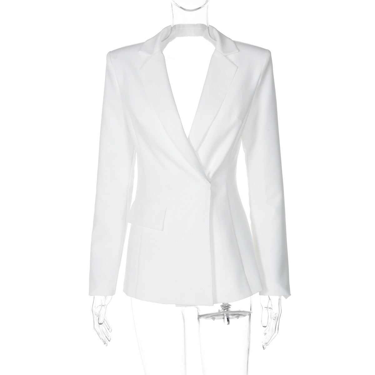 Miranda – Veste Ajustée Sexy à Manches Longues Sans Dos