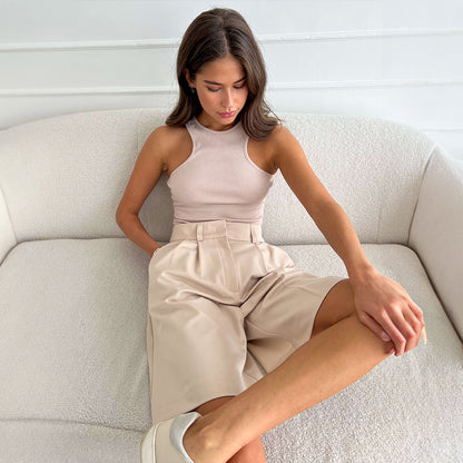 Denise – Shorts Droits Cinq Points Amples