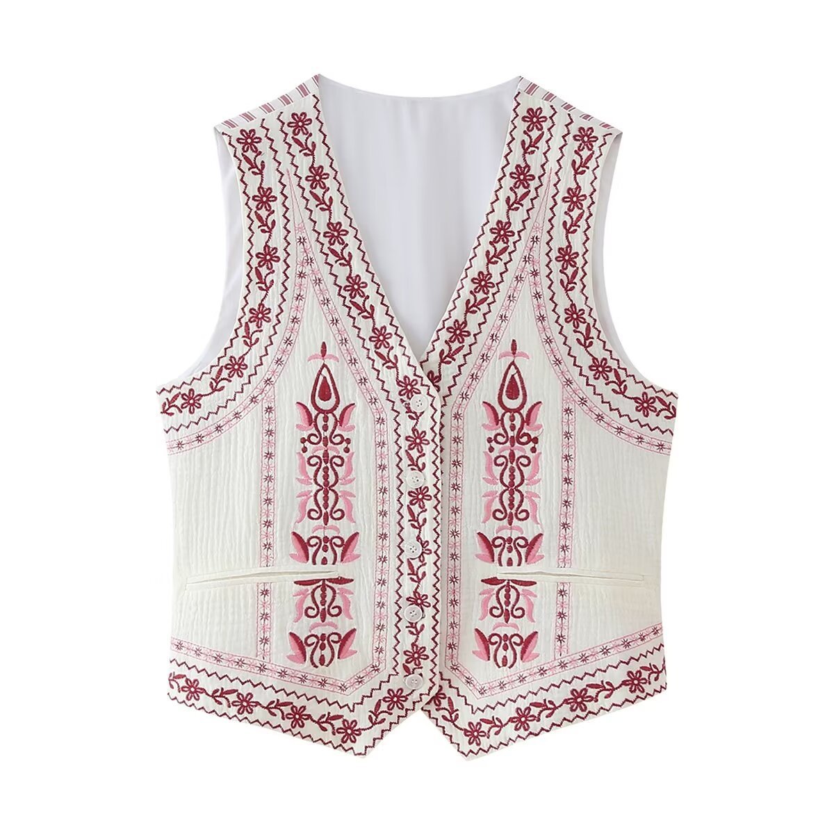 Melanie – Veste Brodée en Polyester pour Femme