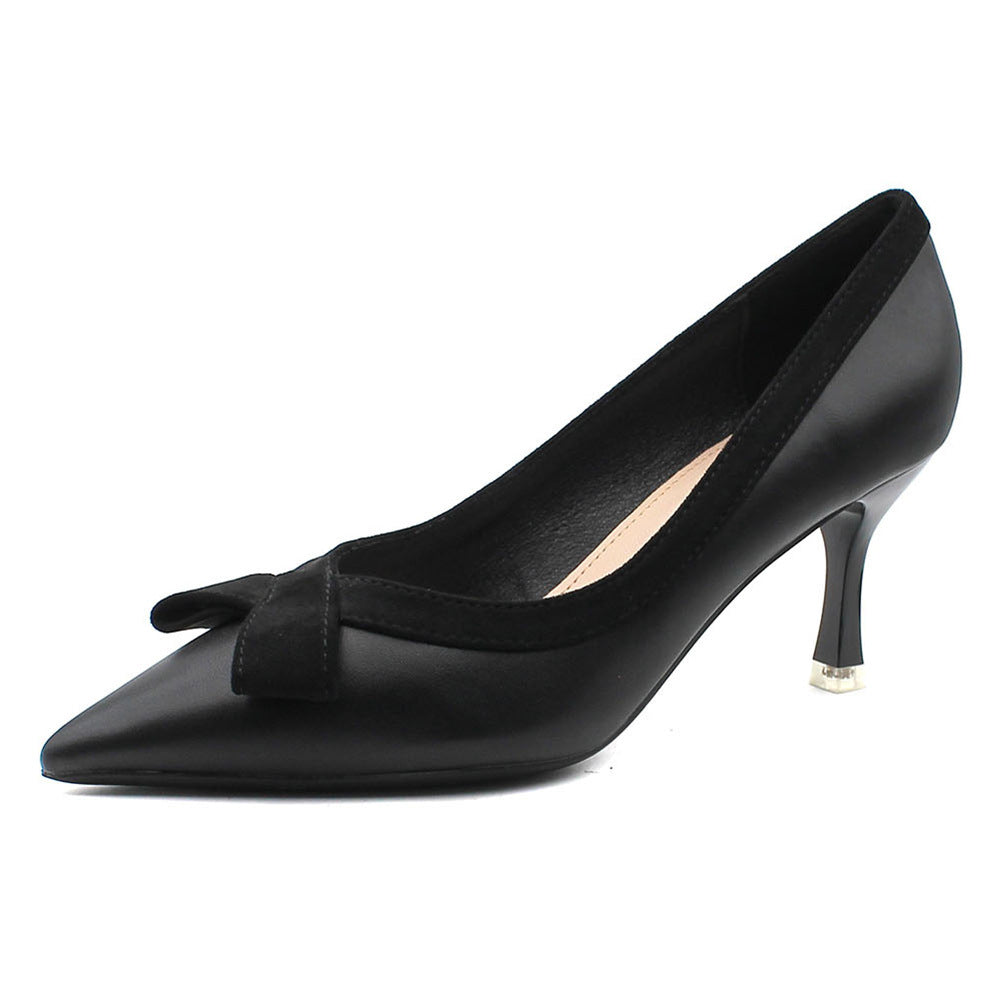 Laura – Escarpins avec Nœud Style Français