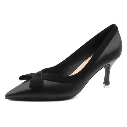 Laura – Escarpins avec Nœud Style Français