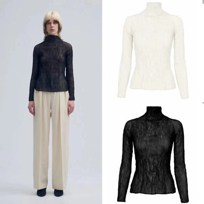 Helen – Haut Transparent Léger et Extensible de Grande Taille