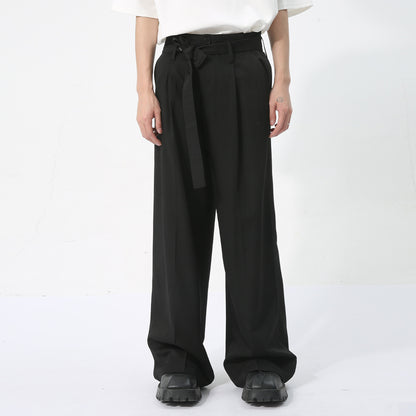Reginald – Pantalon à Ruban Décoratif Style Japonais