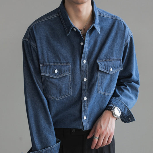 Matt – Chemise en Denim à Manches Longues pour Homme