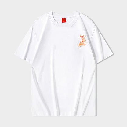 Nathan – T-shirt à col rond et manches courtes avec motif Koi