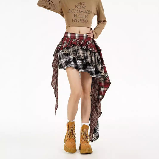 Jacqueline – Jupe Patchwork Rétro Style Américain